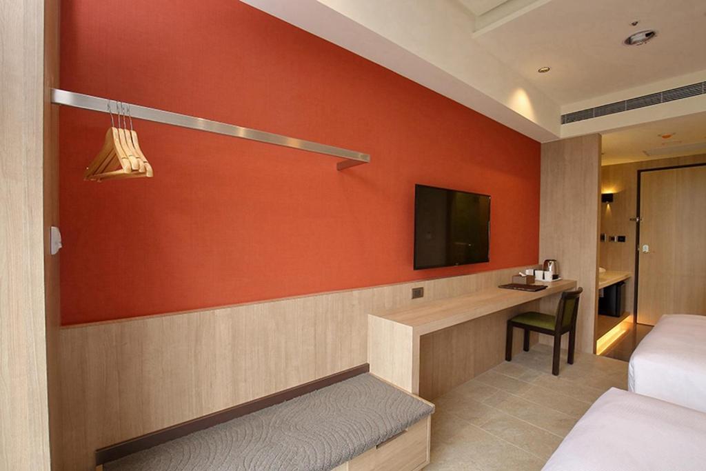 TV a/nebo společenská místnost v ubytování Kloud Hotel