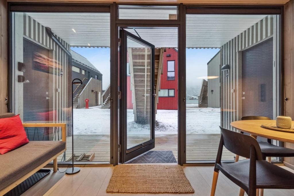 Χώρος καθιστικού στο Explorers Rest, Henningsvær