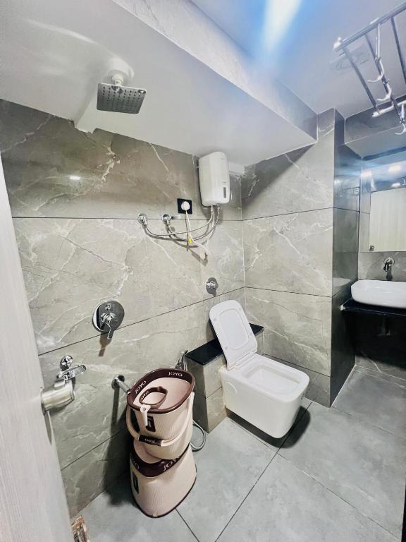 Koupelna v ubytování Hotel Metro Inn