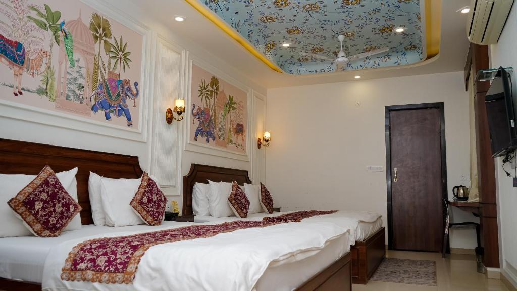 Postelja oz. postelje v sobi nastanitve Hotel Ruby