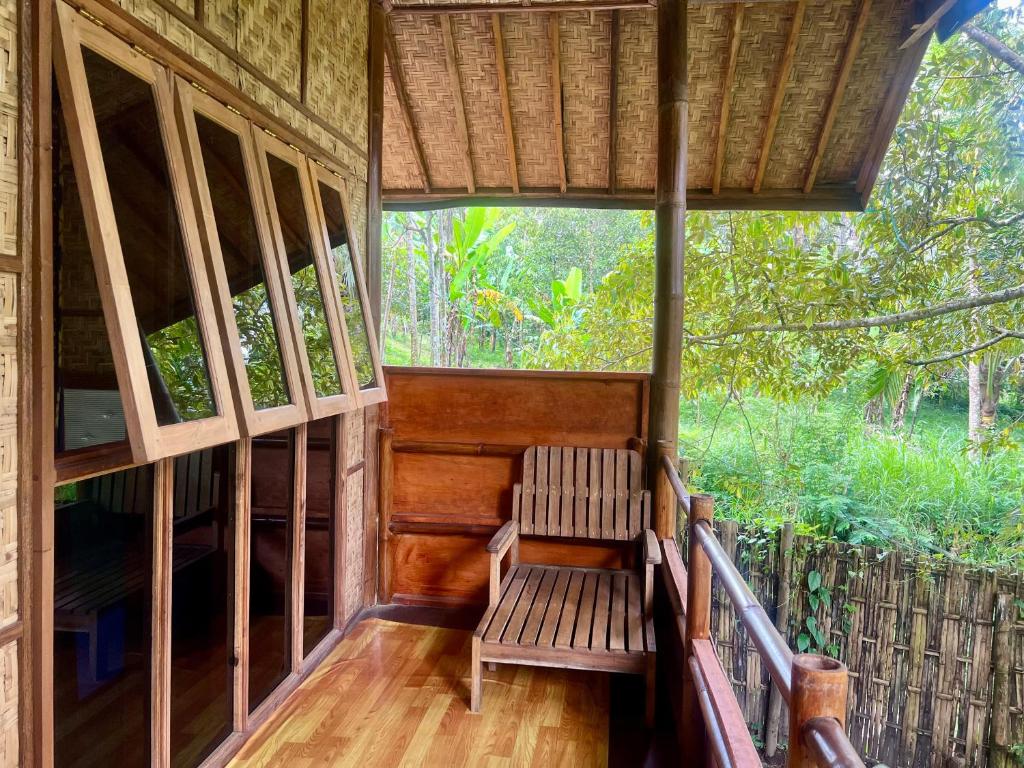 Balkón nebo terasa v ubytování Joben Ecolodge