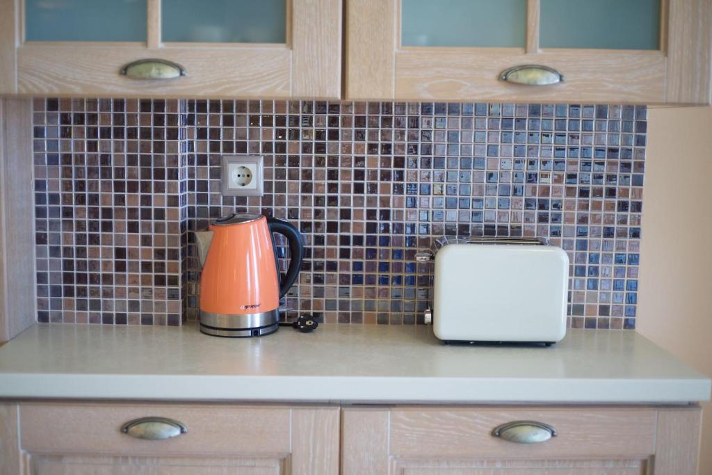 A kitchen or kitchenette at Ellis Villas