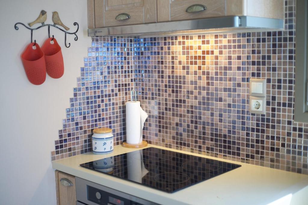 A kitchen or kitchenette at Ellis Villas