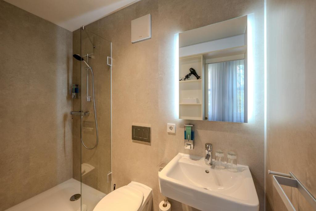 Koupelna v ubytování mk hotel berlin