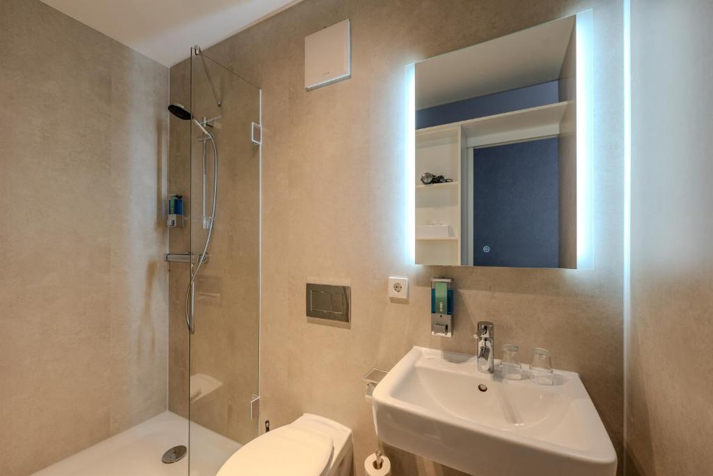Koupelna v ubytování mk hotel berlin