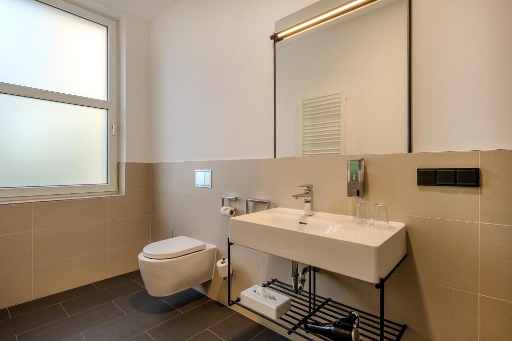 Koupelna v ubytování mk hotel berlin