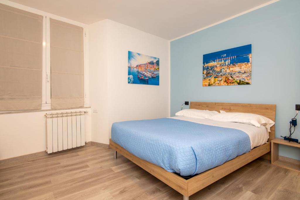 Postel nebo postele na pokoji v ubytování gabry acquarium rooms