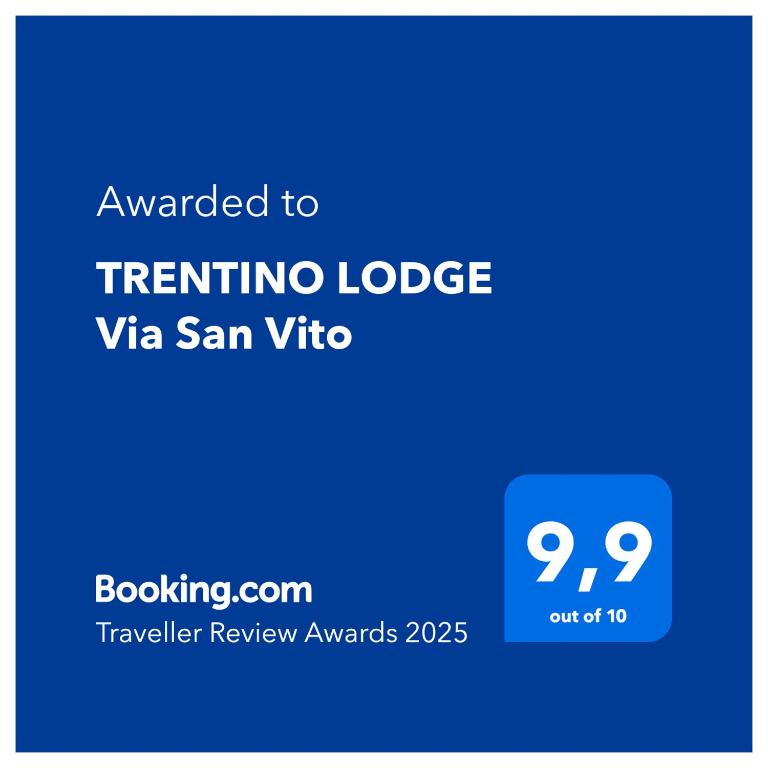 Certifikát, hodnocení, plakát nebo jiný dokument vystavený v ubytování TRENTINO LODGE Via San Vito