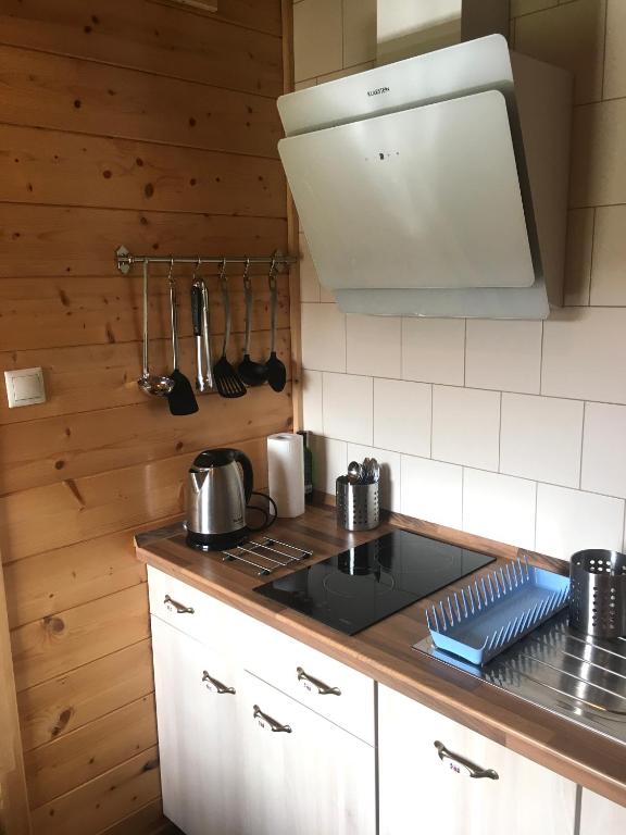 A kitchen or kitchenette at Chata Drevenica Orava
