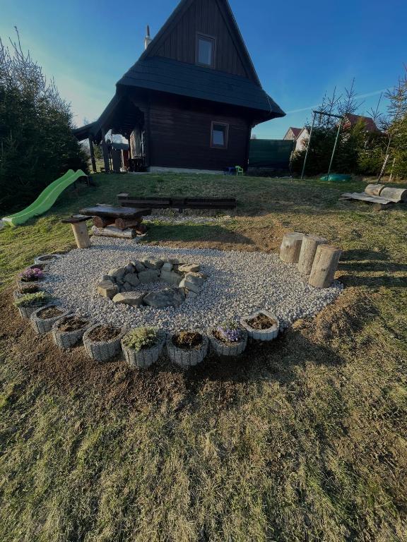 A garden outside Chata Drevenica Orava