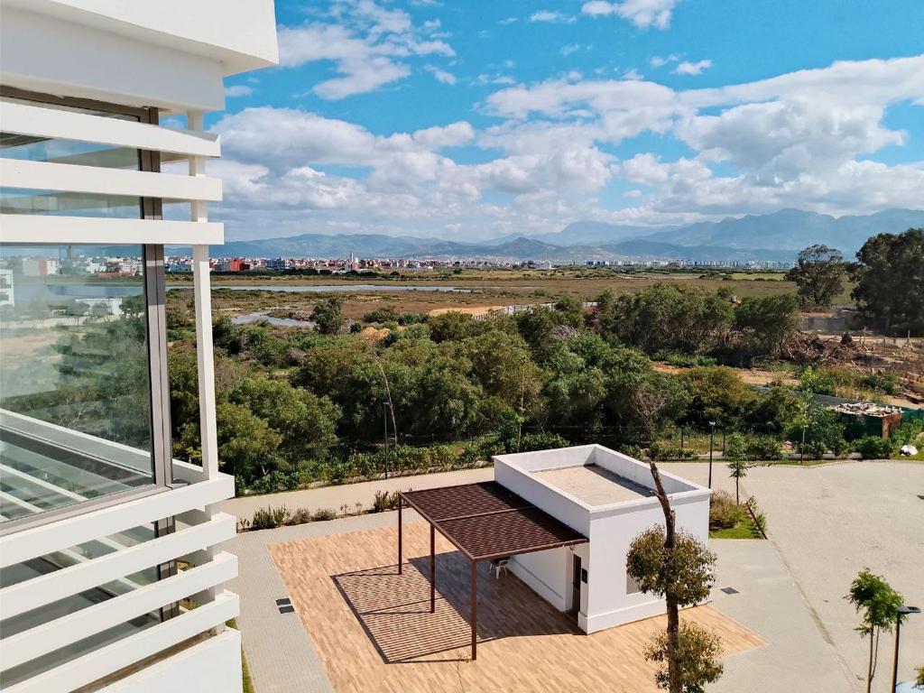 a view from the balcony of a house at Appartement Moderne à CABO Huerto Del Rio in Cabo Negro