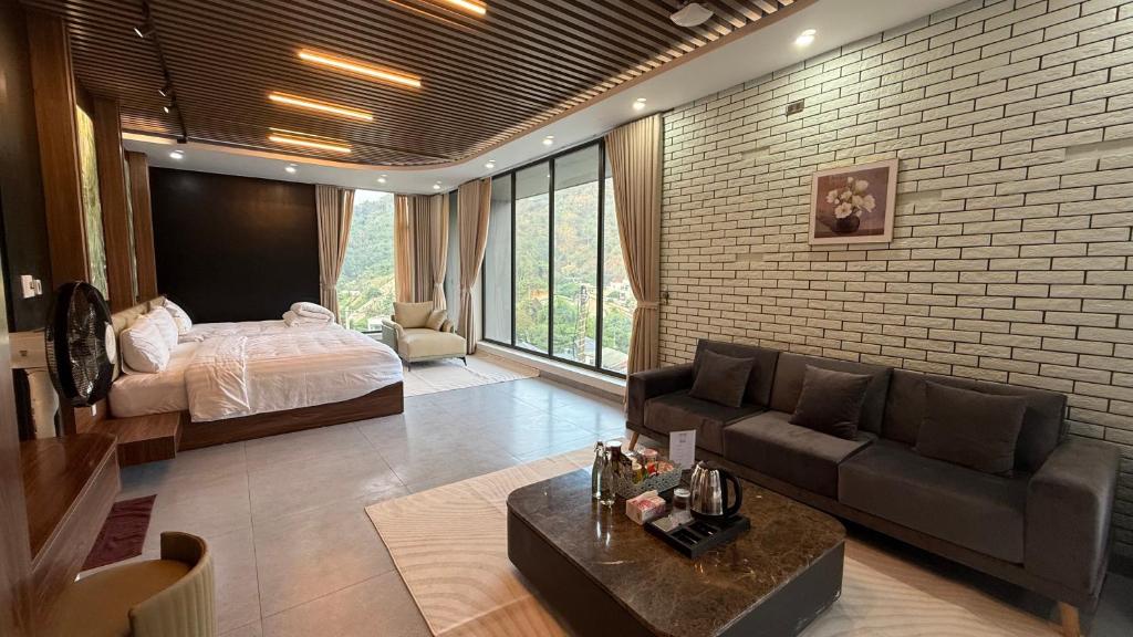 Giường trong phòng chung tại Lotus Premium Lodge - Lotus Group Tours