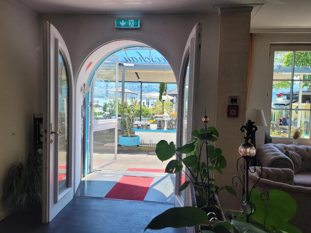 Posezení v ubytování SEE-Hotel Seeschau - direkt am Bodenseeufer