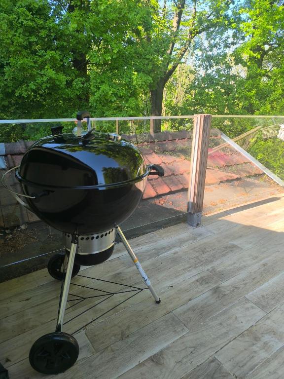 Gril dostupný pro hosty v bed and breakfast