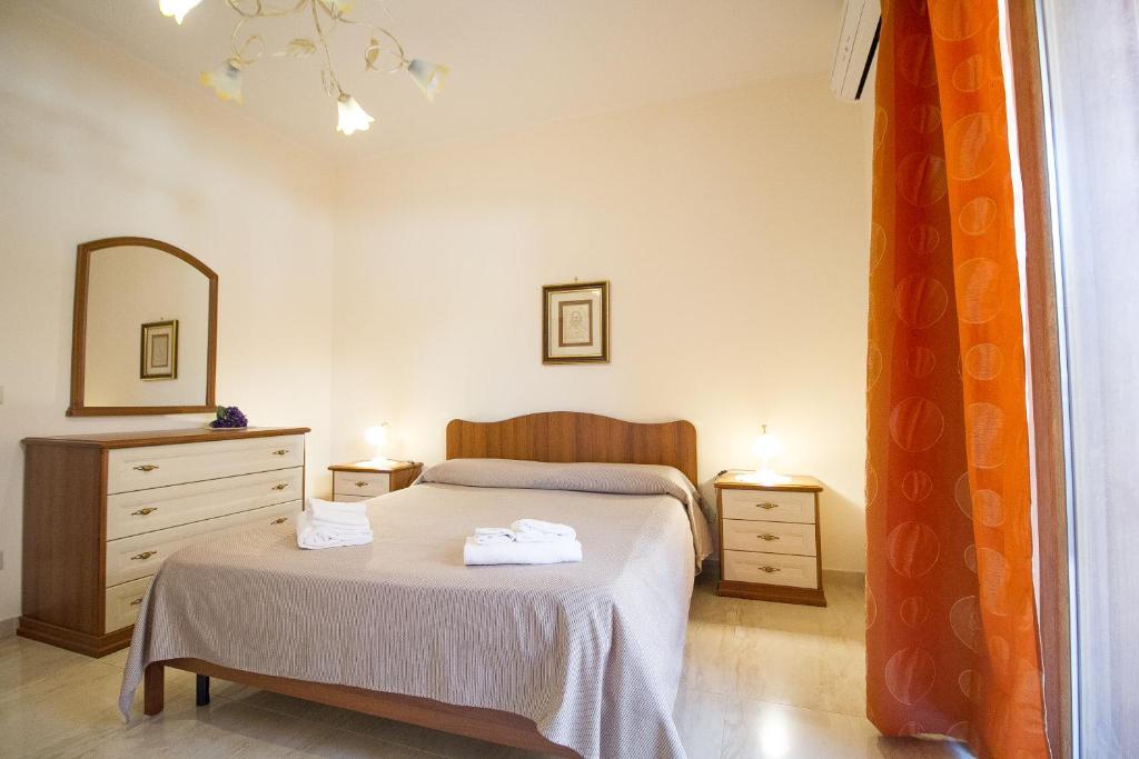 Postel nebo postele na pokoji v ubytování Etna Royal View