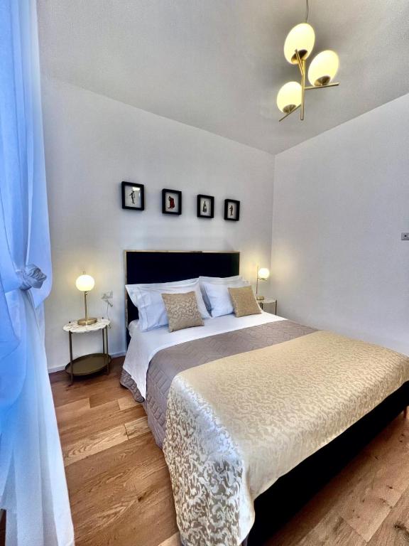 Rúm í herbergi á Eccelsobarese - close to Airport train link