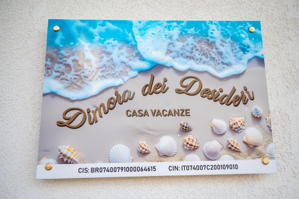 Πιστοποιητικό, βραβείο, πινακίδα ή έγγραφο που προβάλλεται στο Dimora Dei Desideri