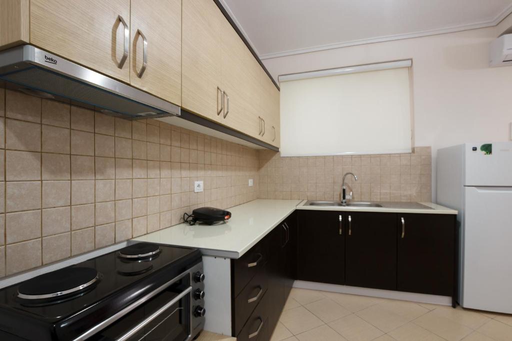 Kuchyň nebo kuchyňský kout v ubytování Ariadne 7 Apartments