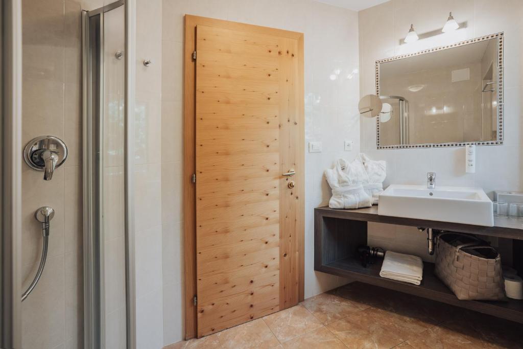 Koupelna v ubytování Hotel Lisetta