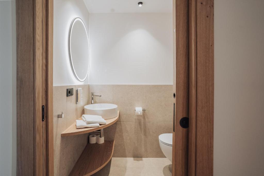 Koupelna v ubytování Hotel Lisetta