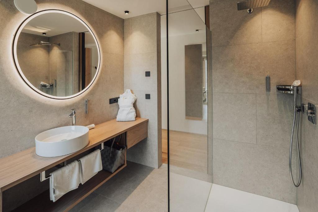 Koupelna v ubytování Hotel Lisetta