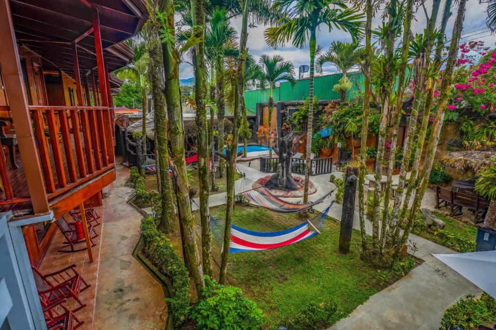 Zahrada ubytování Poshtel Arenal
