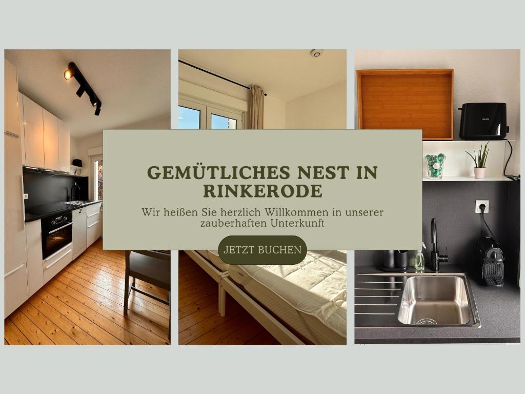 Kuchyň nebo kuchyňský kout v ubytování Gemütliches Nest in Rinkerode