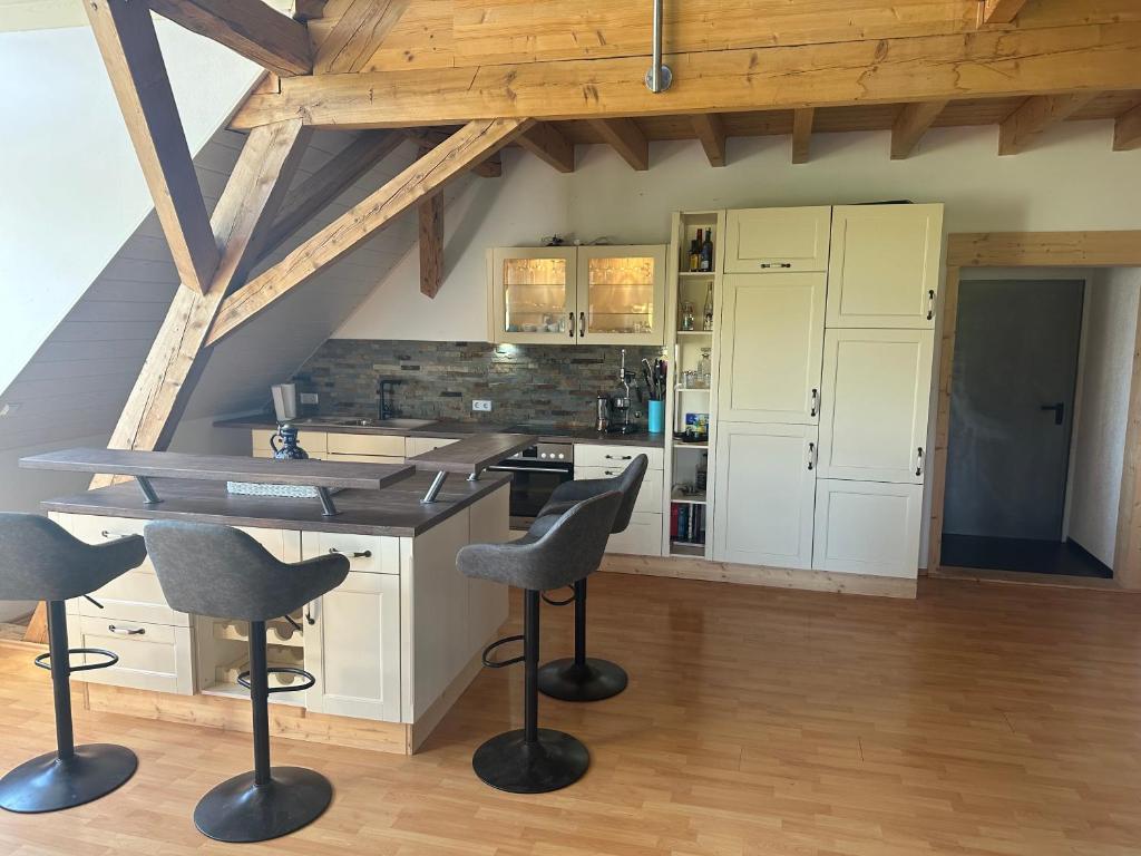 Kuchyň nebo kuchyňský kout v ubytování Ferienwohnung Style Natur Tier