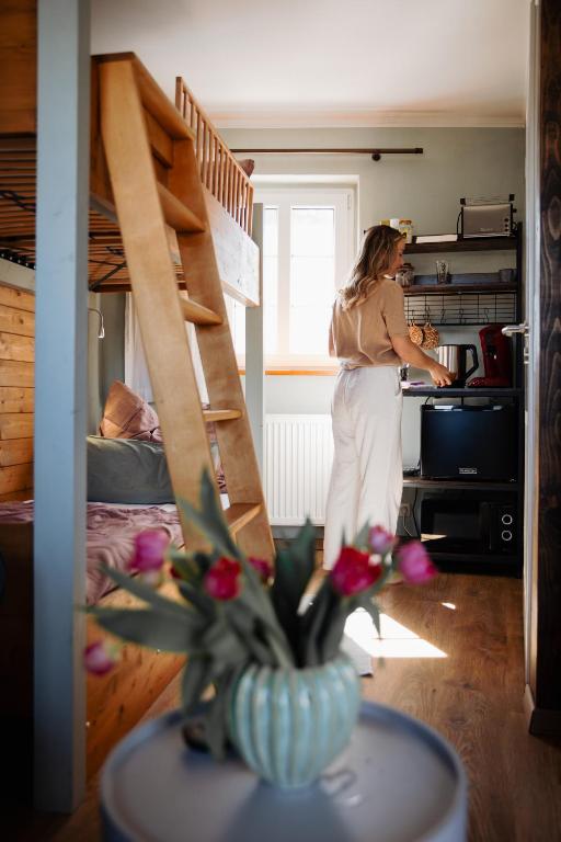 Pension Adele - Ruhig, direkt am Elberadweg & Badesee mit Balkon - One-Bedroom Apartment
