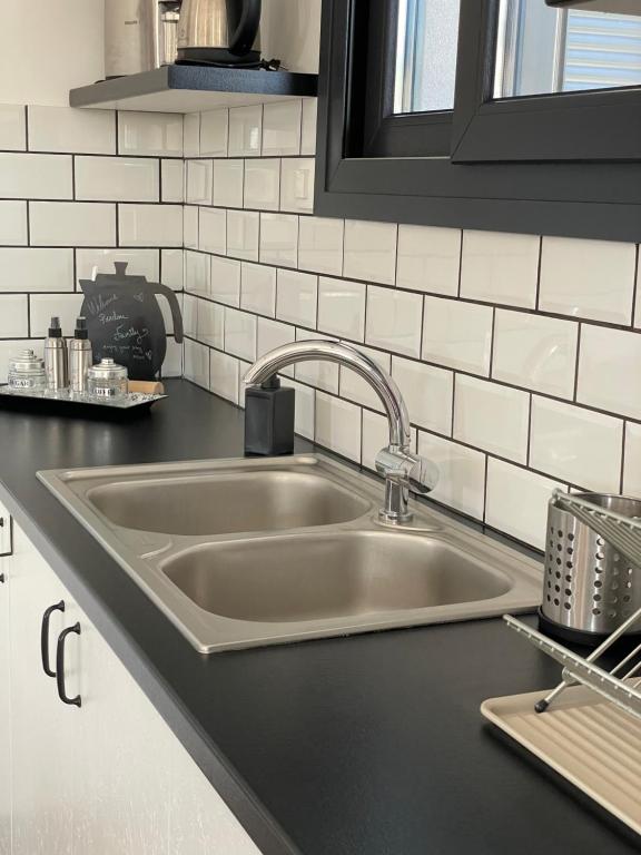 Kuchyň nebo kuchyňský kout v ubytování Casa Posidonia