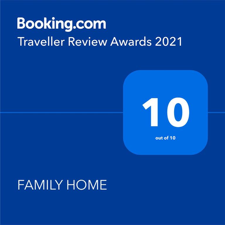FAMILY HOME的证书、奖牌、标识或其他文件