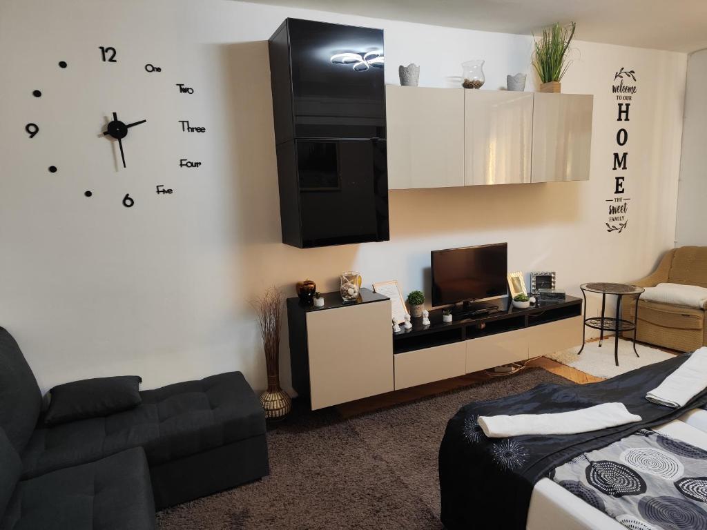 Køkken eller tekøkken på Heni Apartman