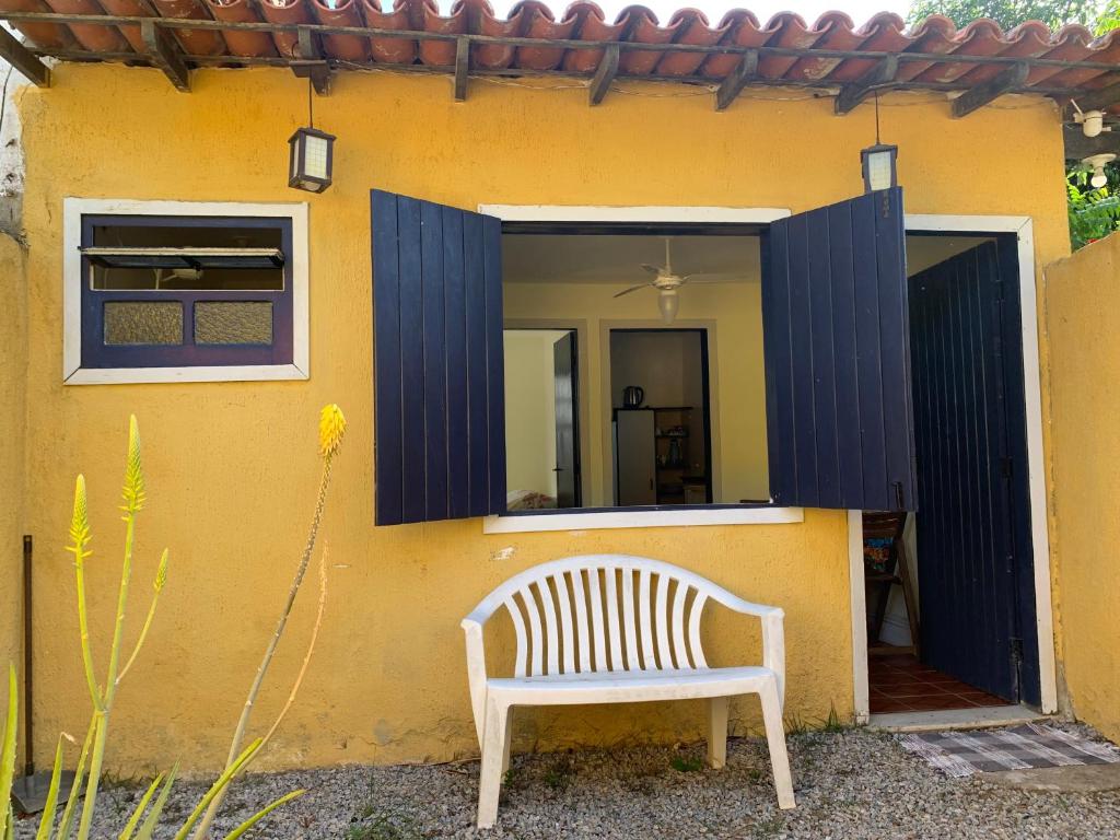 Bygningen som feriehuset ligger i