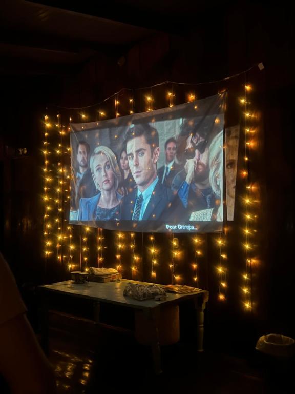 TV a/nebo společenská místnost v ubytování Woodstock Hostel