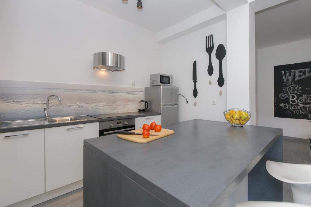 Kuchyňa alebo kuchynka v ubytovaní Istria Sea Side Apartment 210 & 209