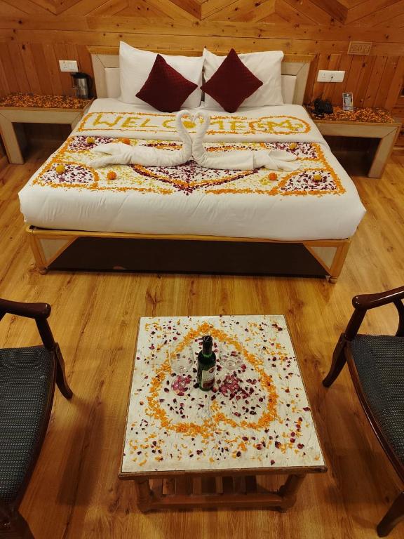 Letto o letti in una camera di Hotel Monal