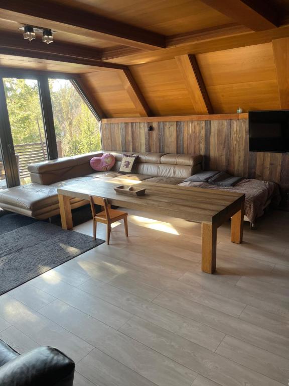 A seating area at Chata Dorotka