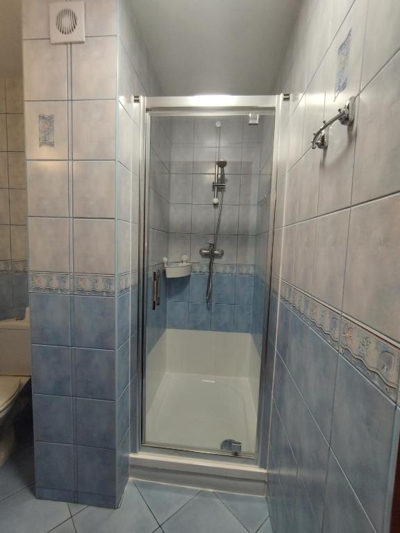 Kúpeľňa v ubytovaní Jaskółka