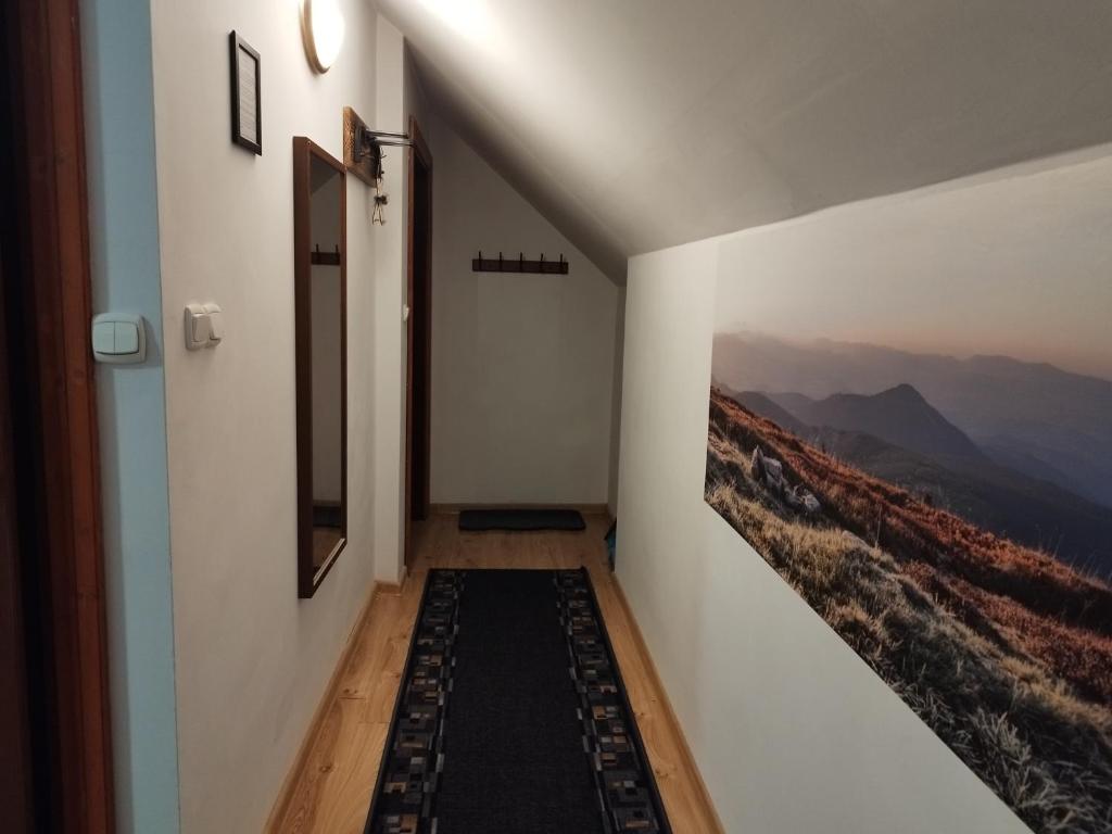Výhľad na hory alebo výhľad na hory priamo z privátu