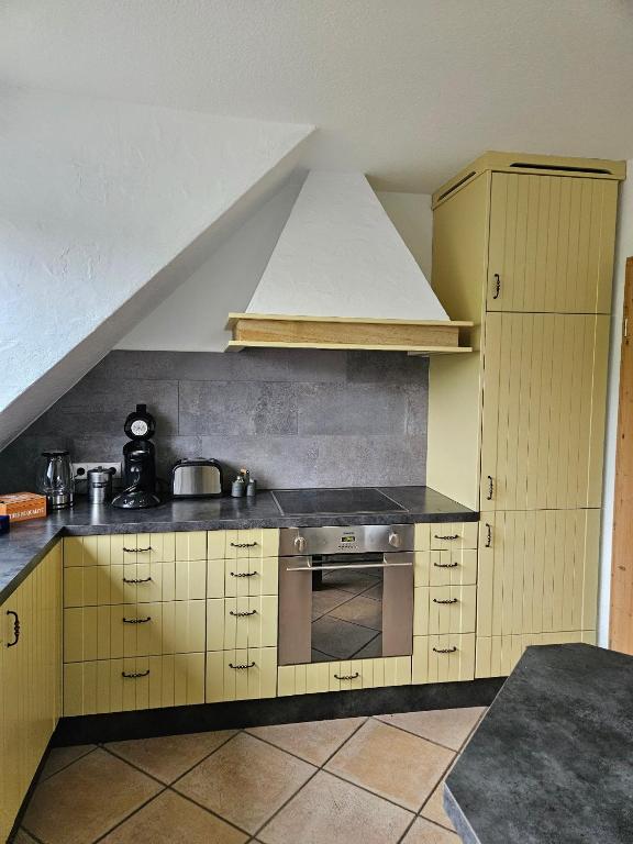 Kuchyň nebo kuchyňský kout v ubytování Gästehaus Senger