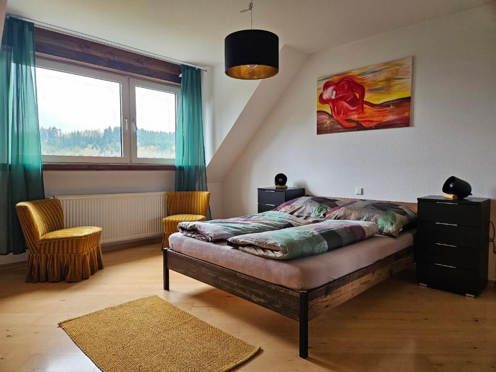 Postel nebo postele na pokoji v ubytování Gästehaus Senger
