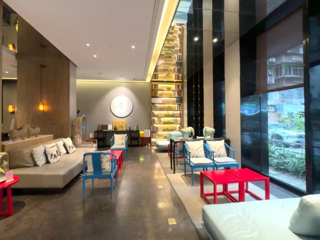 Posezení v ubytování Guangzhou City Join Hotel Shipai Qiao metro Branch