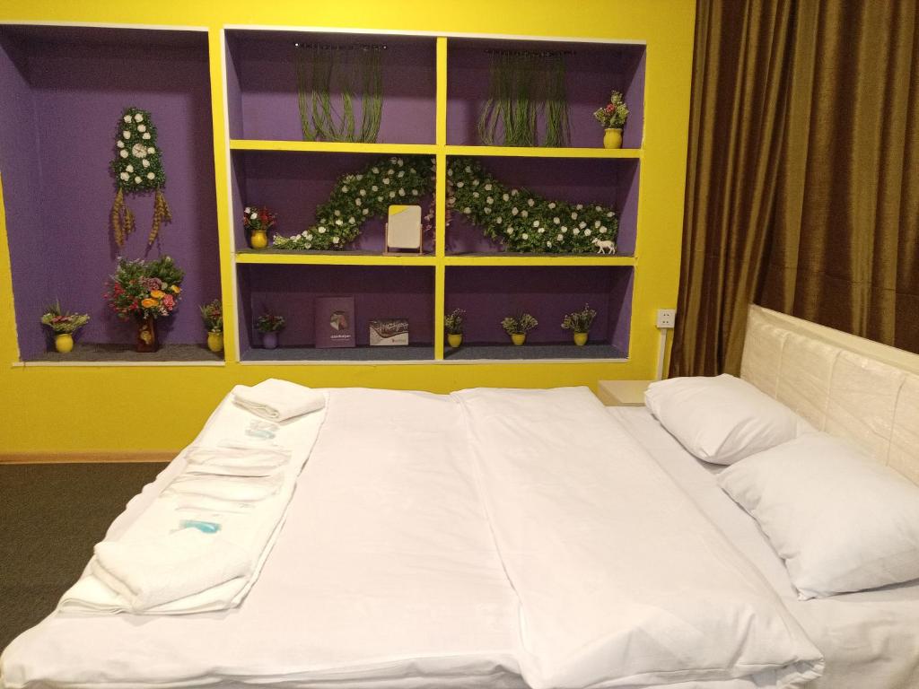 Postel nebo postele na pokoji v ubytování Baku Express Hostel