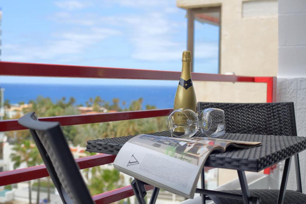 Μπαλκόνι ή βεράντα στο Sea Views Modern Estudio Olimpia near the beach Costa Adeje