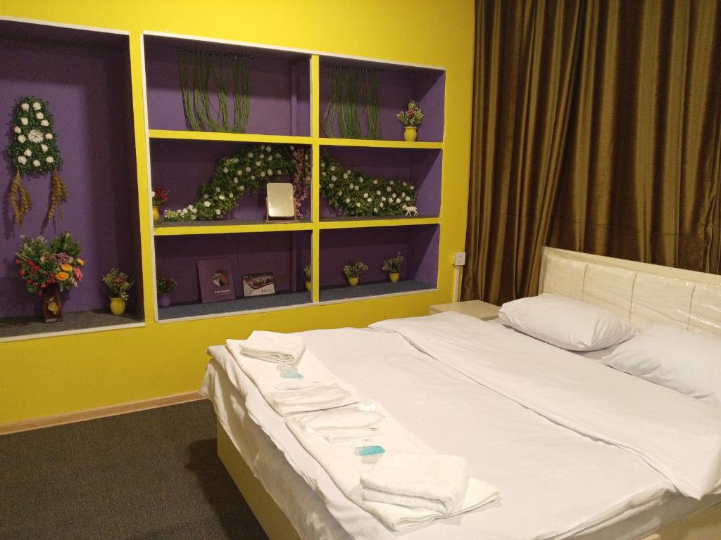 Postel nebo postele na pokoji v ubytování Baku Express Hostel