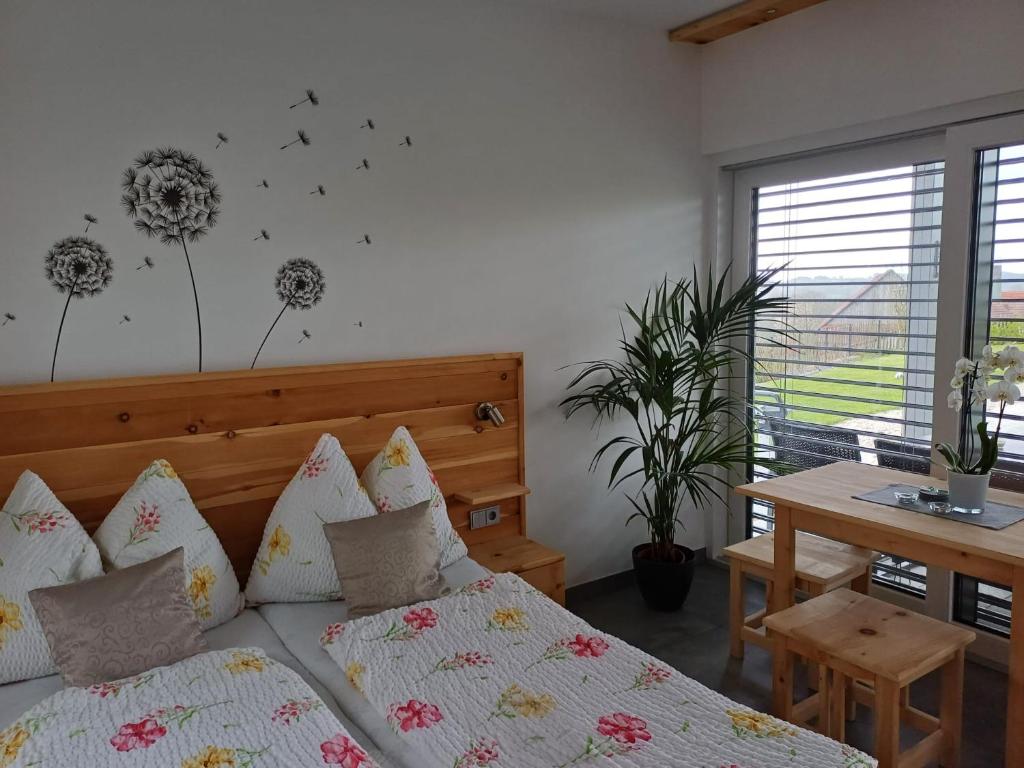 Postel nebo postele na pokoji v ubytování Schnatterhof