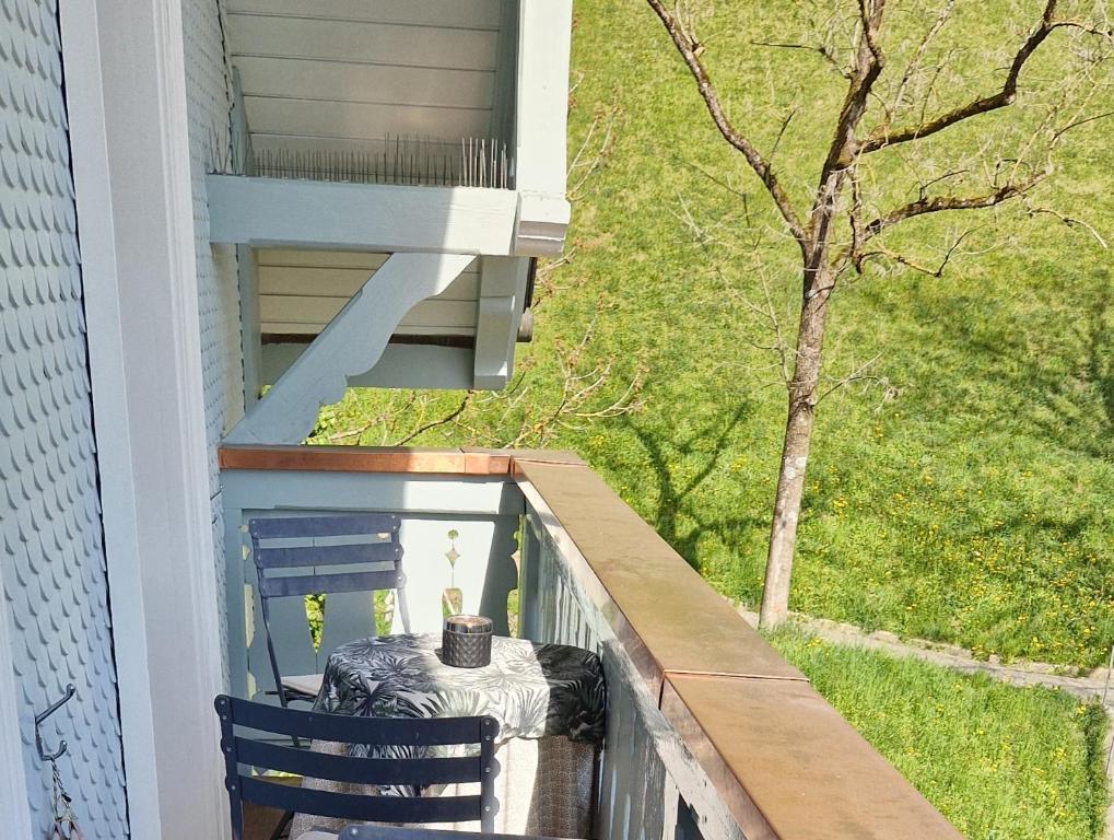 Balkón nebo terasa v ubytování Hotel Landhaus