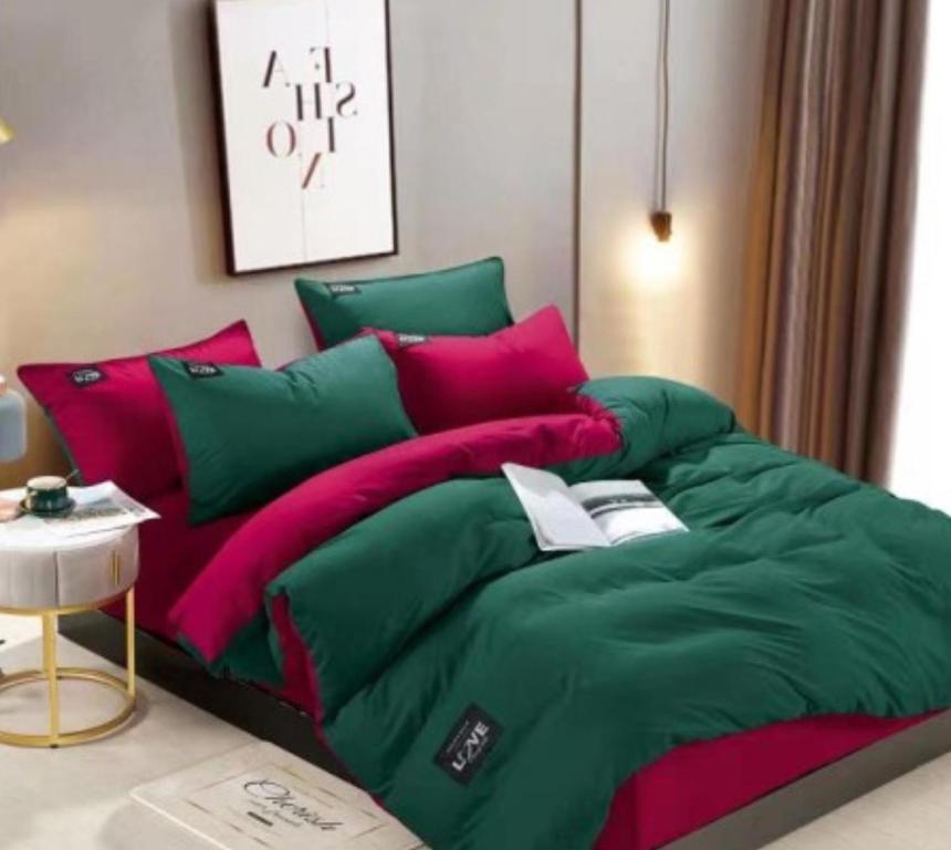 Katil atau katil-katil dalam bilik di Apartamenty ABC -Stacja Centrum PKP &PKS -PANORAMICZNA -Parking free-fak VAT