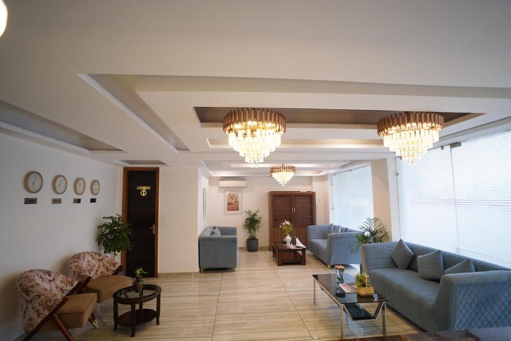 Posezení v ubytování Hotel The Luxe 18 - Golf Course Road