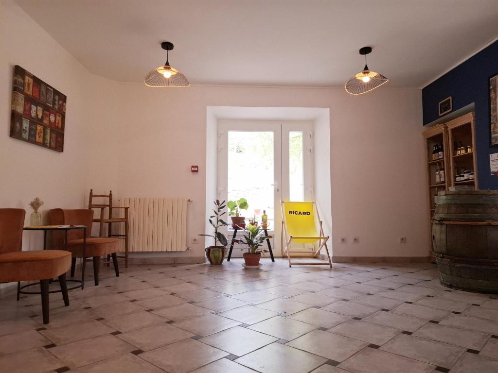 Posezení v ubytování Auberge Arthéa